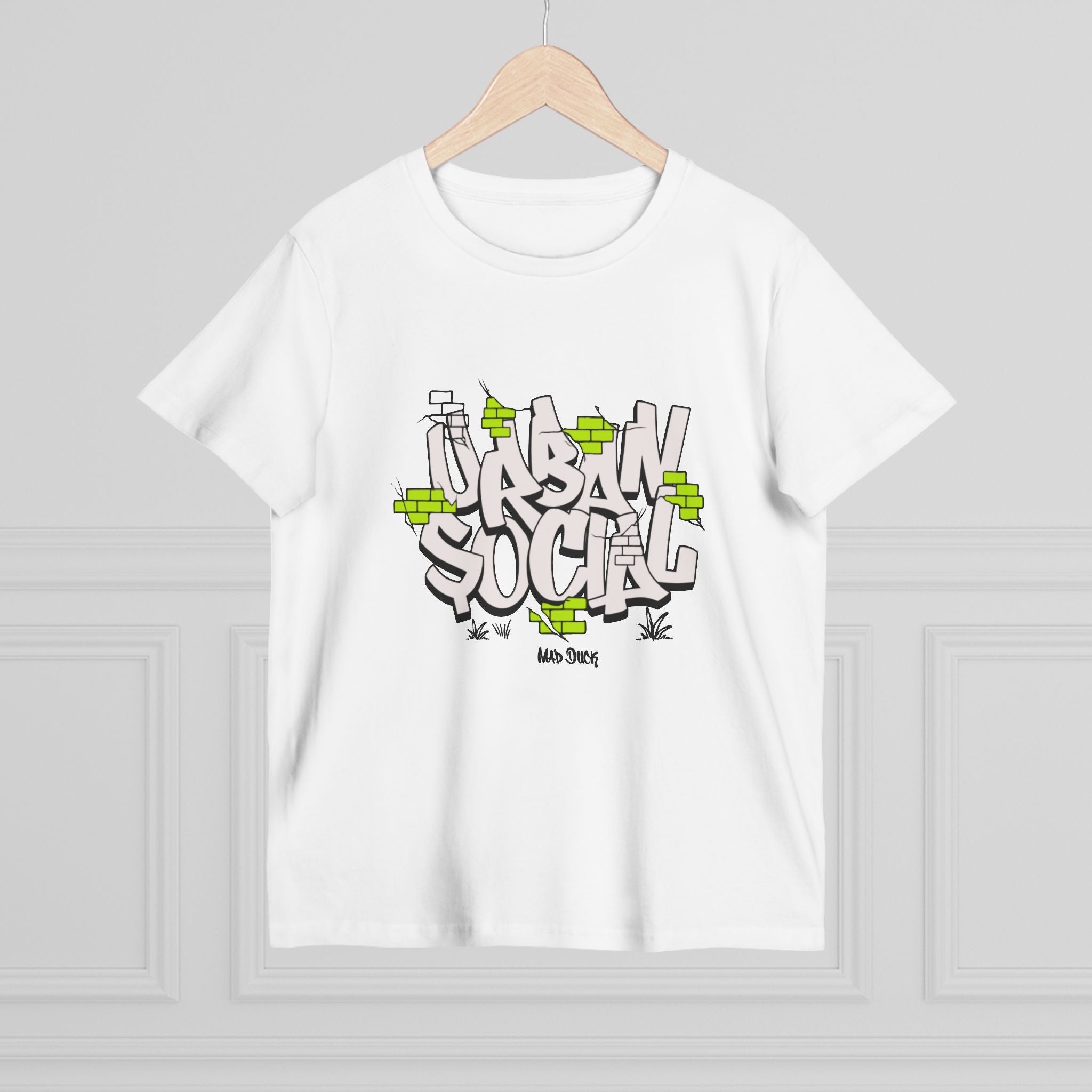 Urban Social Women’s Streetwear Tee | Graffiti Design
