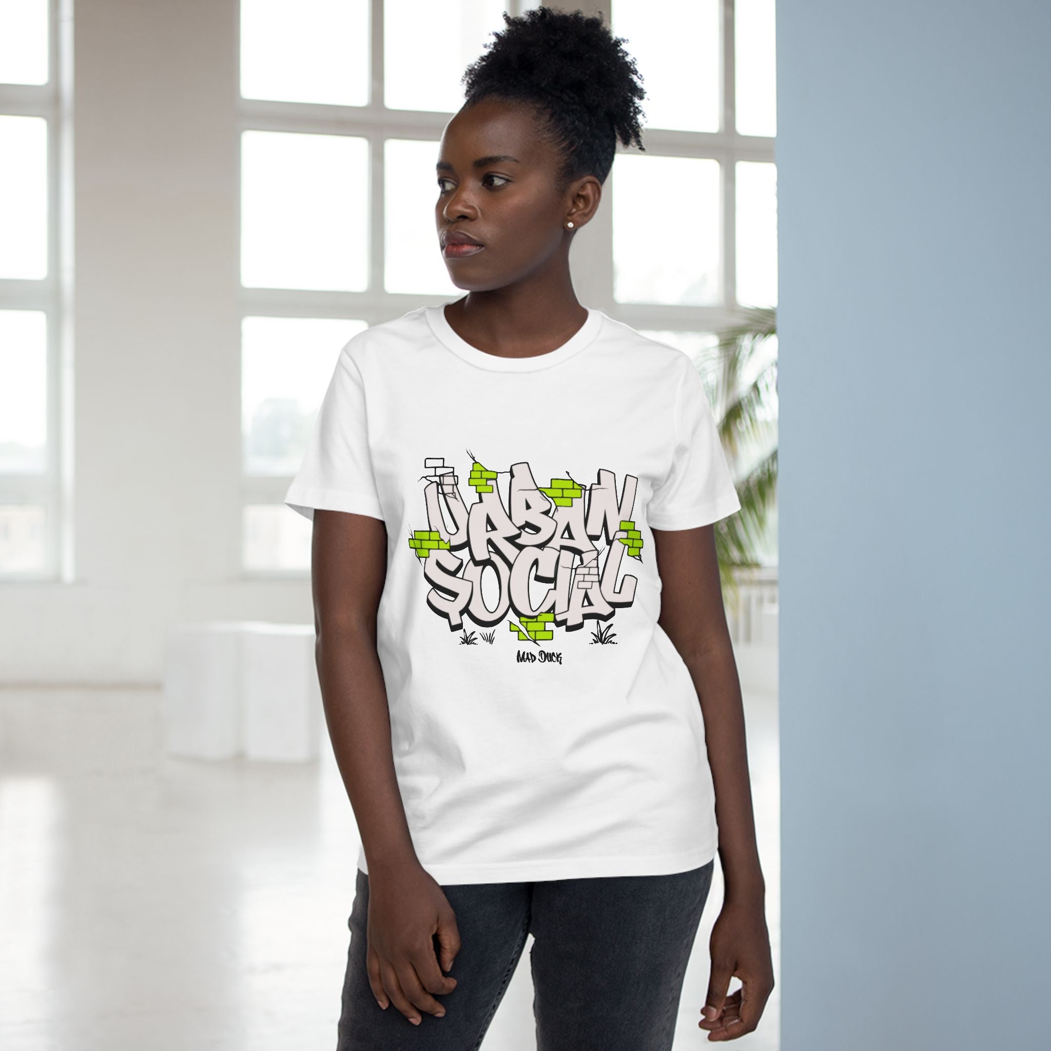 Urban Social Women’s Streetwear Tee | Graffiti Design