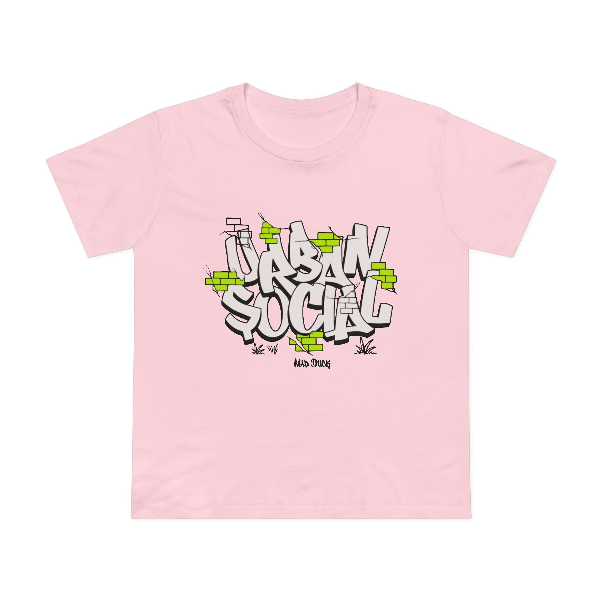 Urban Social Women’s Streetwear Tee | Graffiti Design