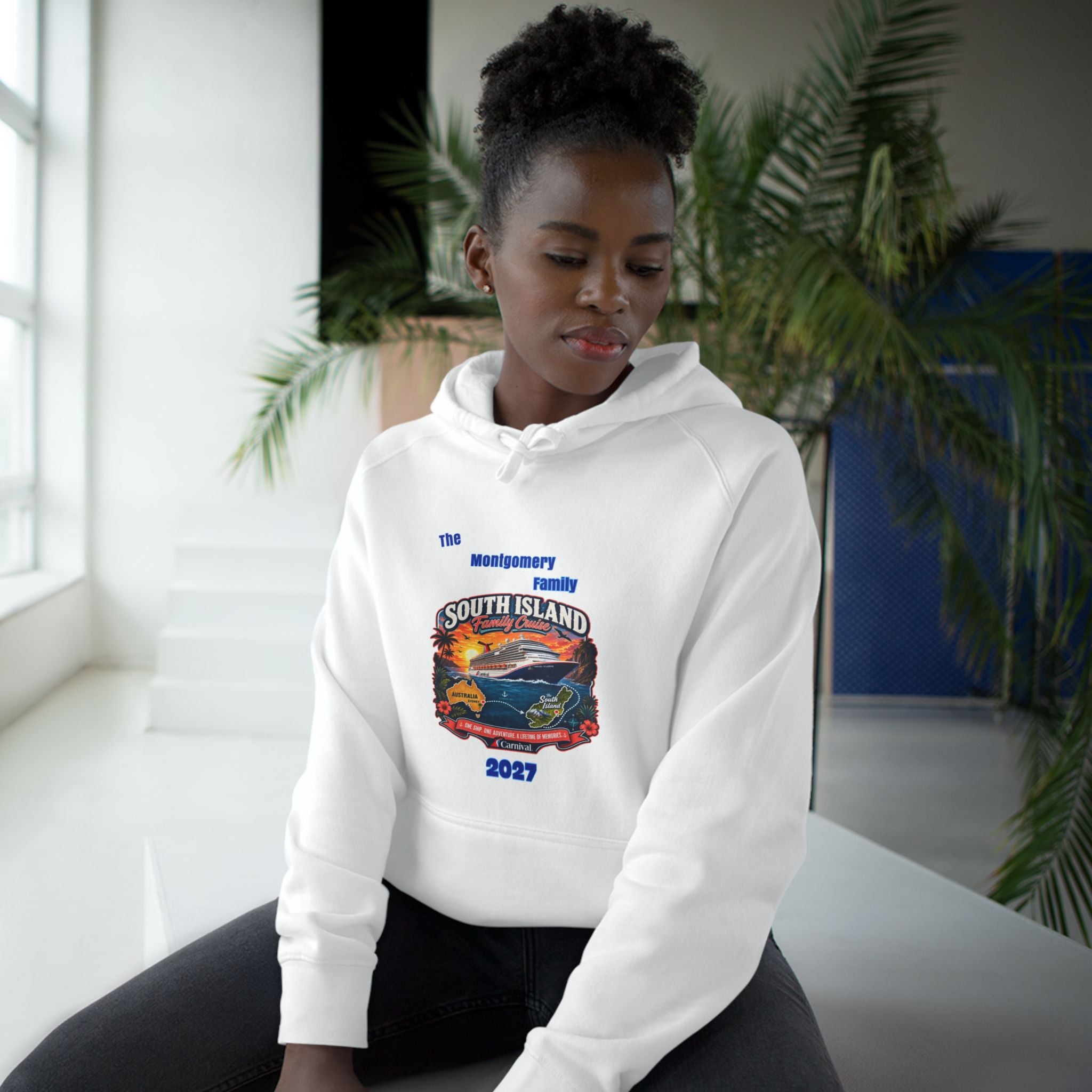 South Island 2027 Hoodie – Retro Sunset Road Trip Pullover