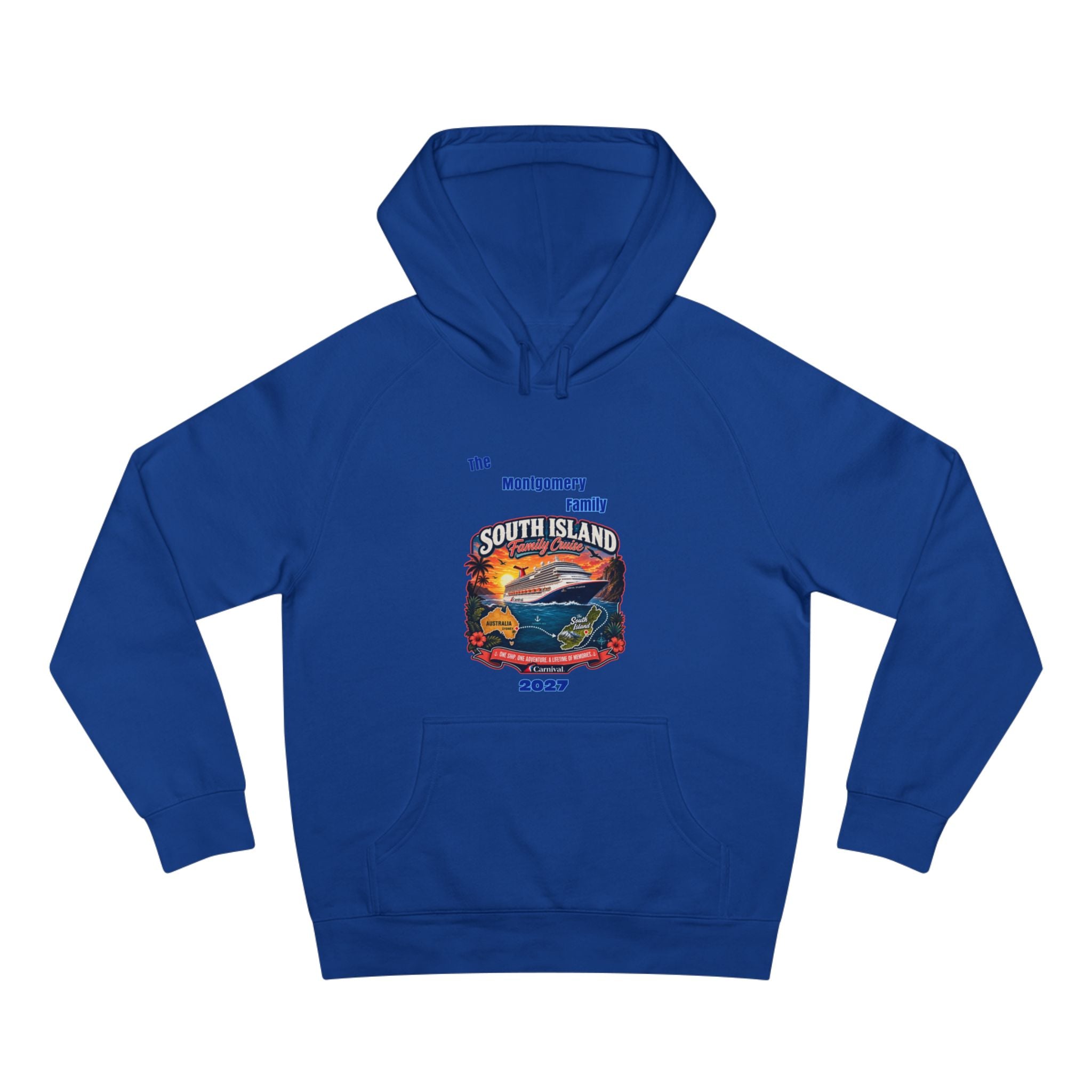 South Island 2027 Hoodie – Retro Sunset Road Trip Pullover