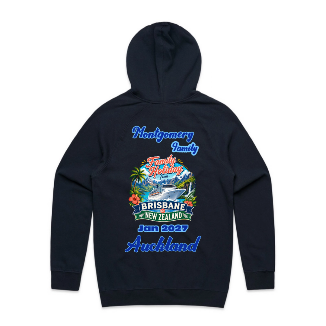 Personalised Brisbane to New Zealand Cruise Hoodie – AS Colour Supply Hood