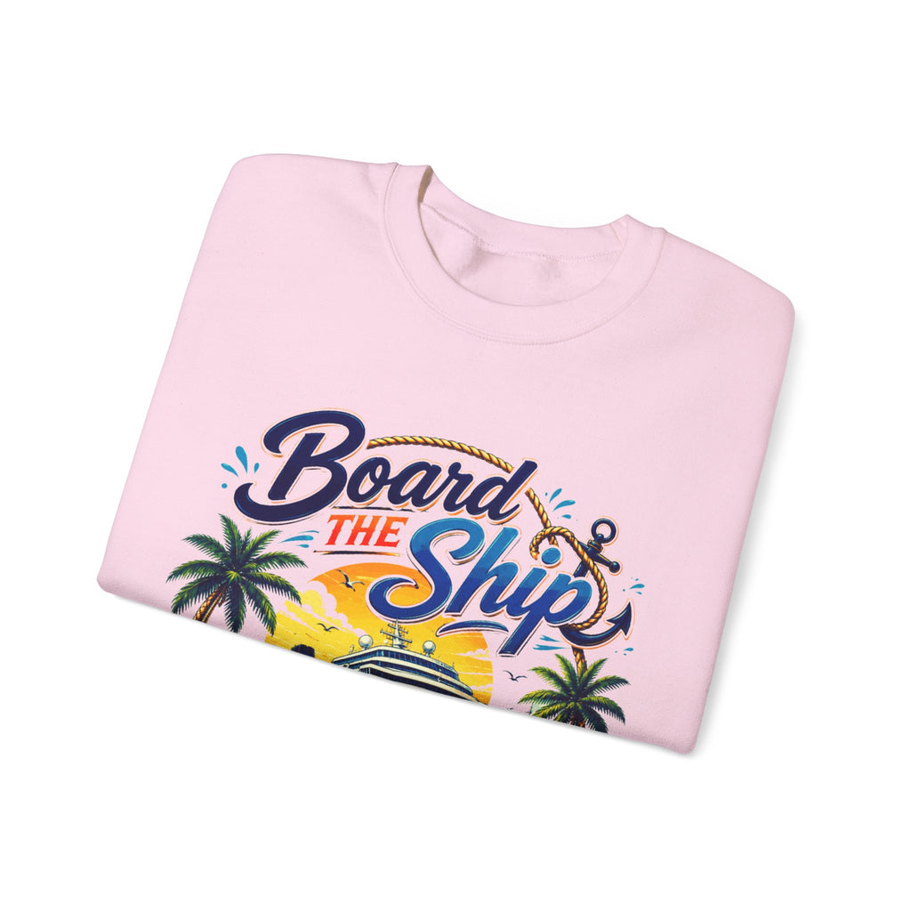 Cruise Grad Trip Sweatshirt — "Board the Ship" 2028 Graduation Cruise Crewneck