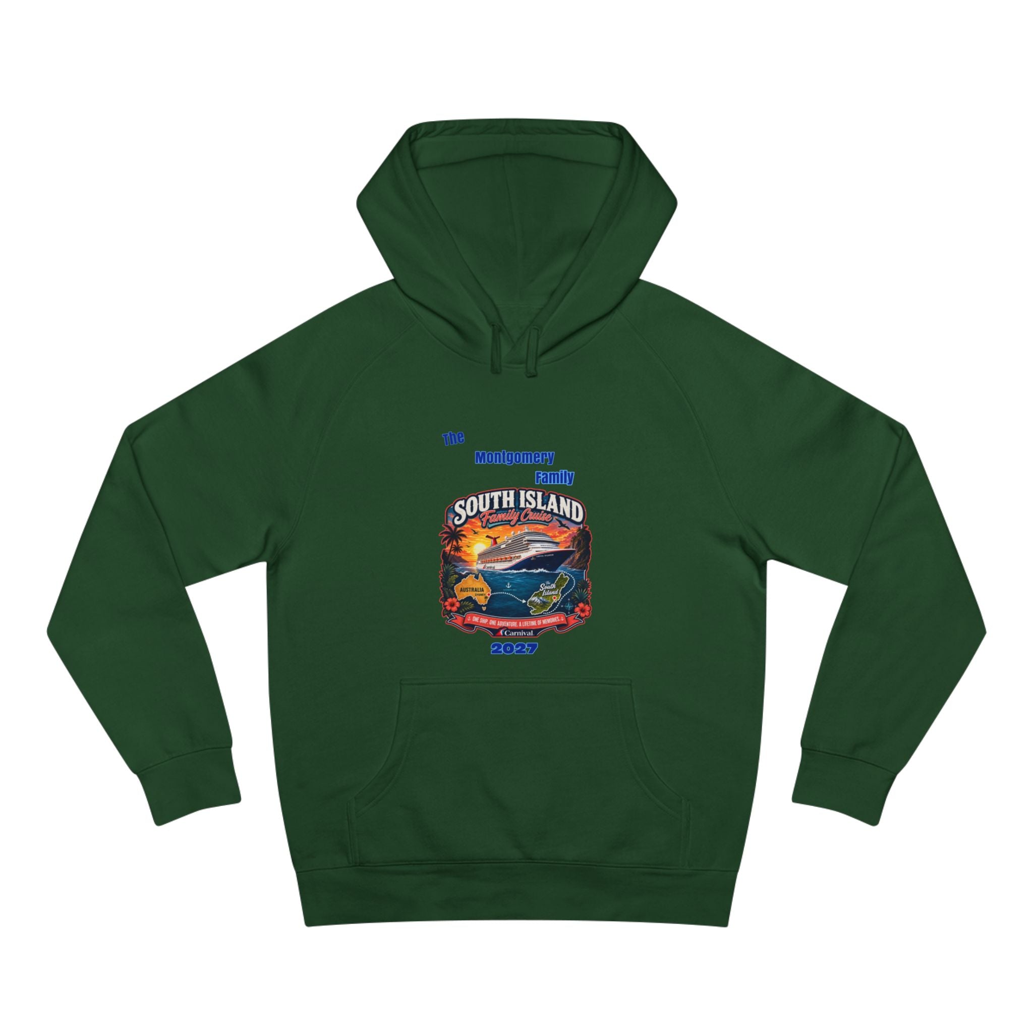 South Island 2027 Hoodie – Retro Sunset Road Trip Pullover
