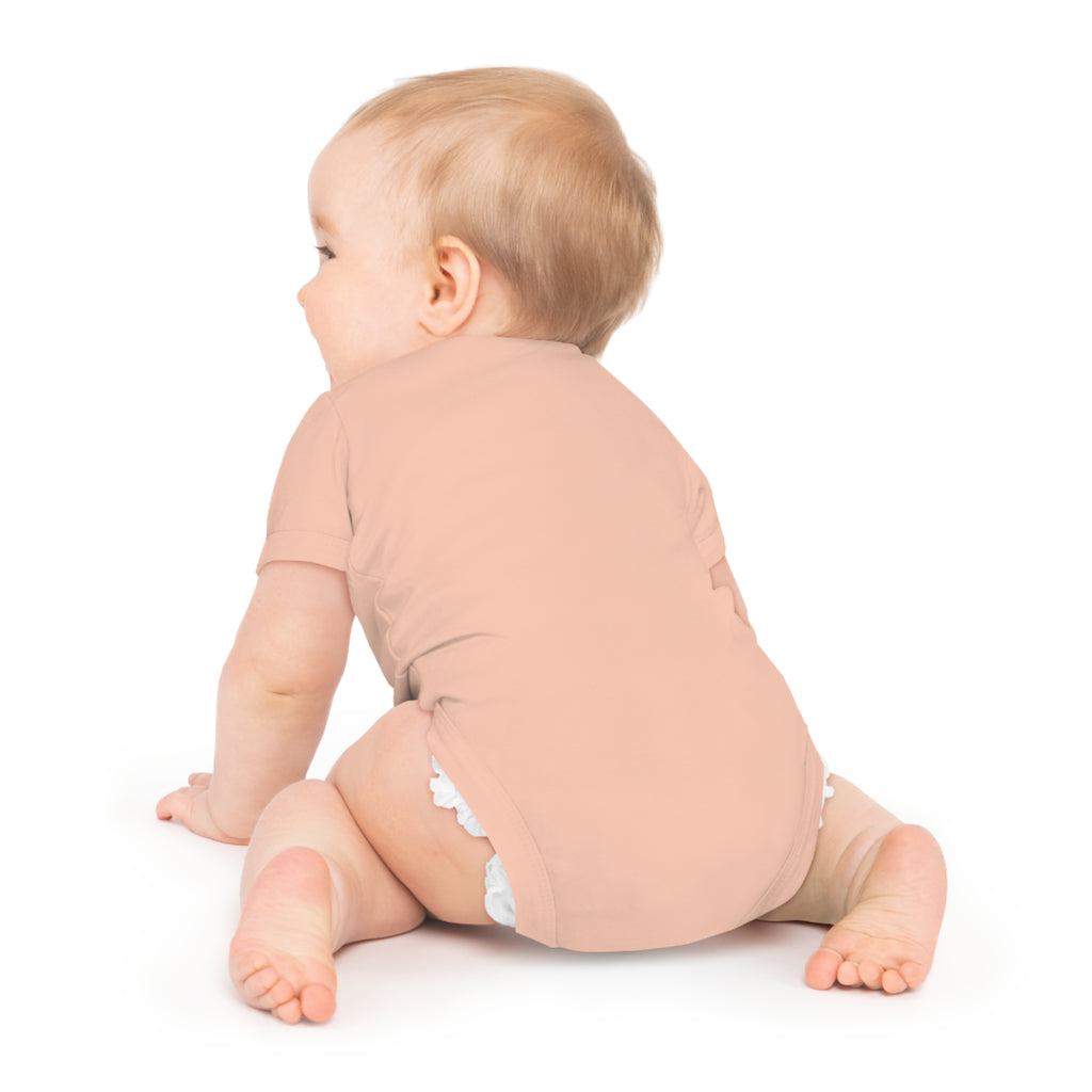 Baby Bodysuit – “Mom Life Powered by Love & Coffee” Cute Infant One-Piece