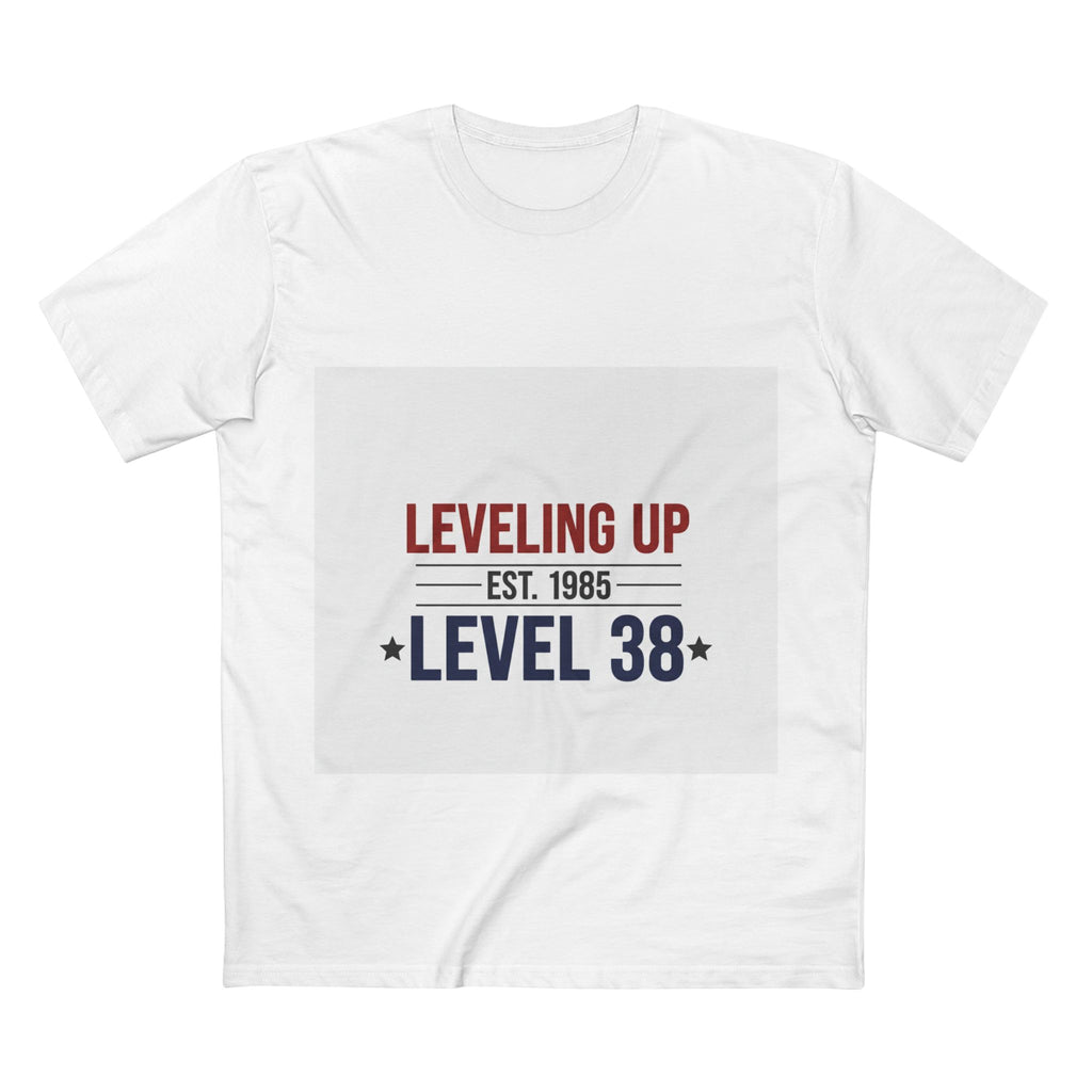 Men's Birthday Tee - Leveling Up Est. xxxx