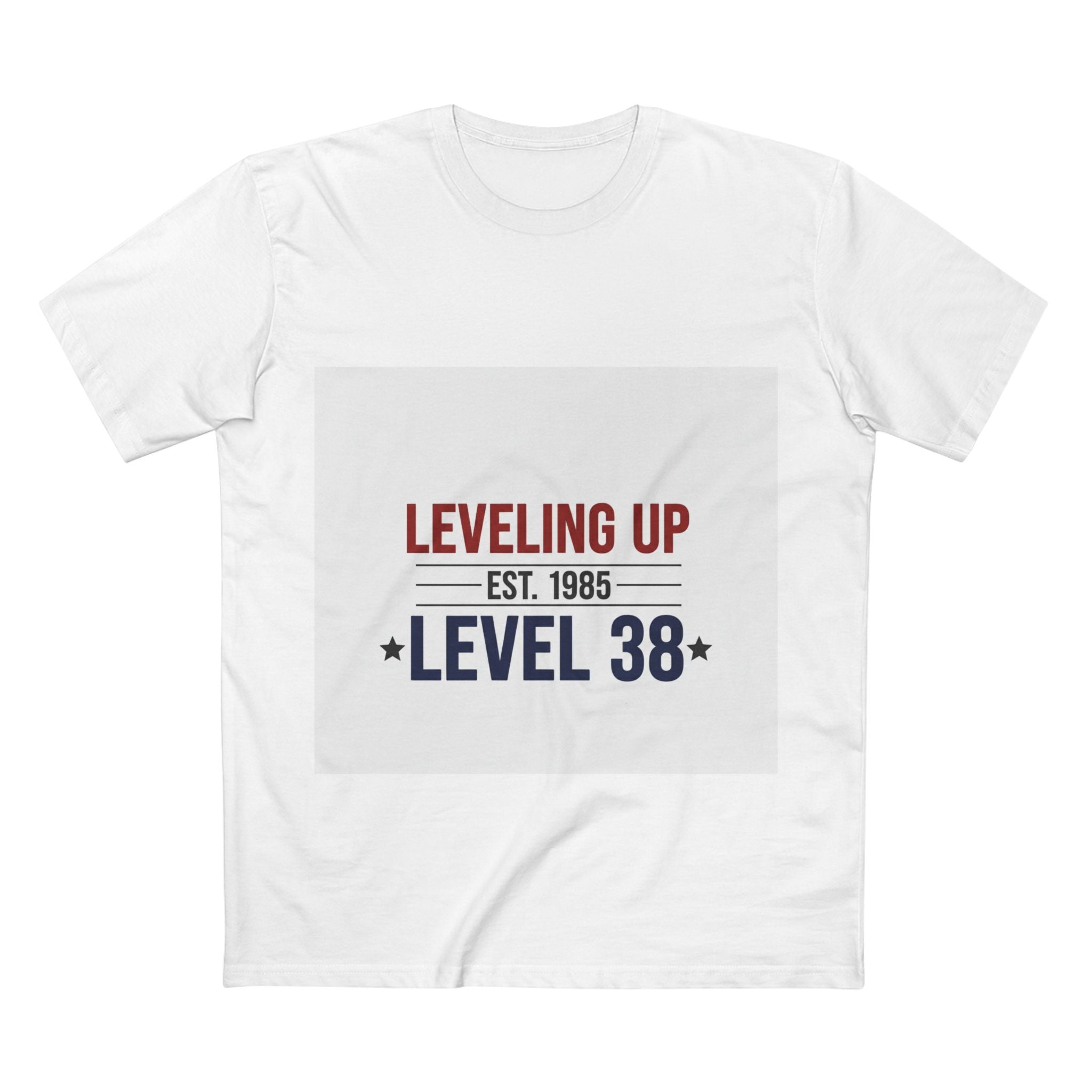 Men's Birthday Tee - Leveling Up Est. xxxx