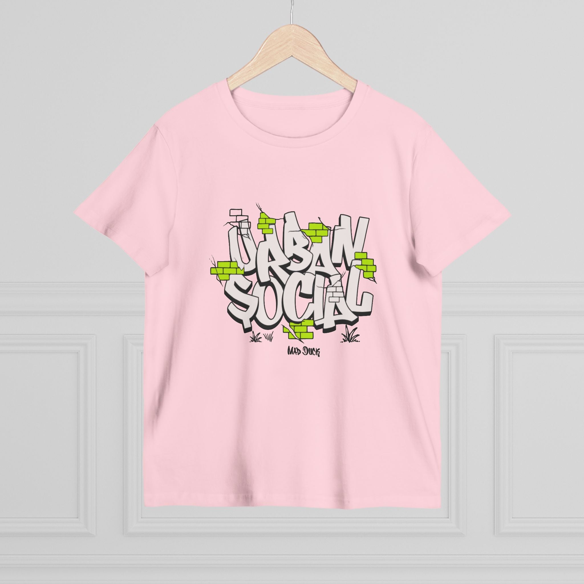 Urban Social Women’s Streetwear Tee | Graffiti Design
