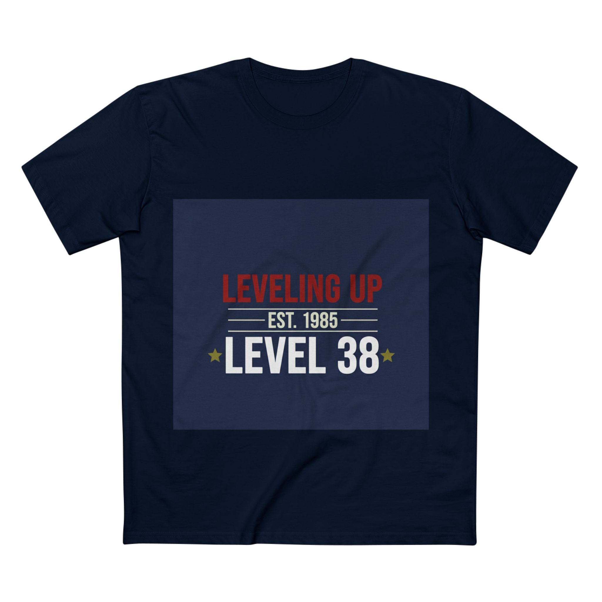 Men's Birthday Tee - Leveling Up Est. xxxx