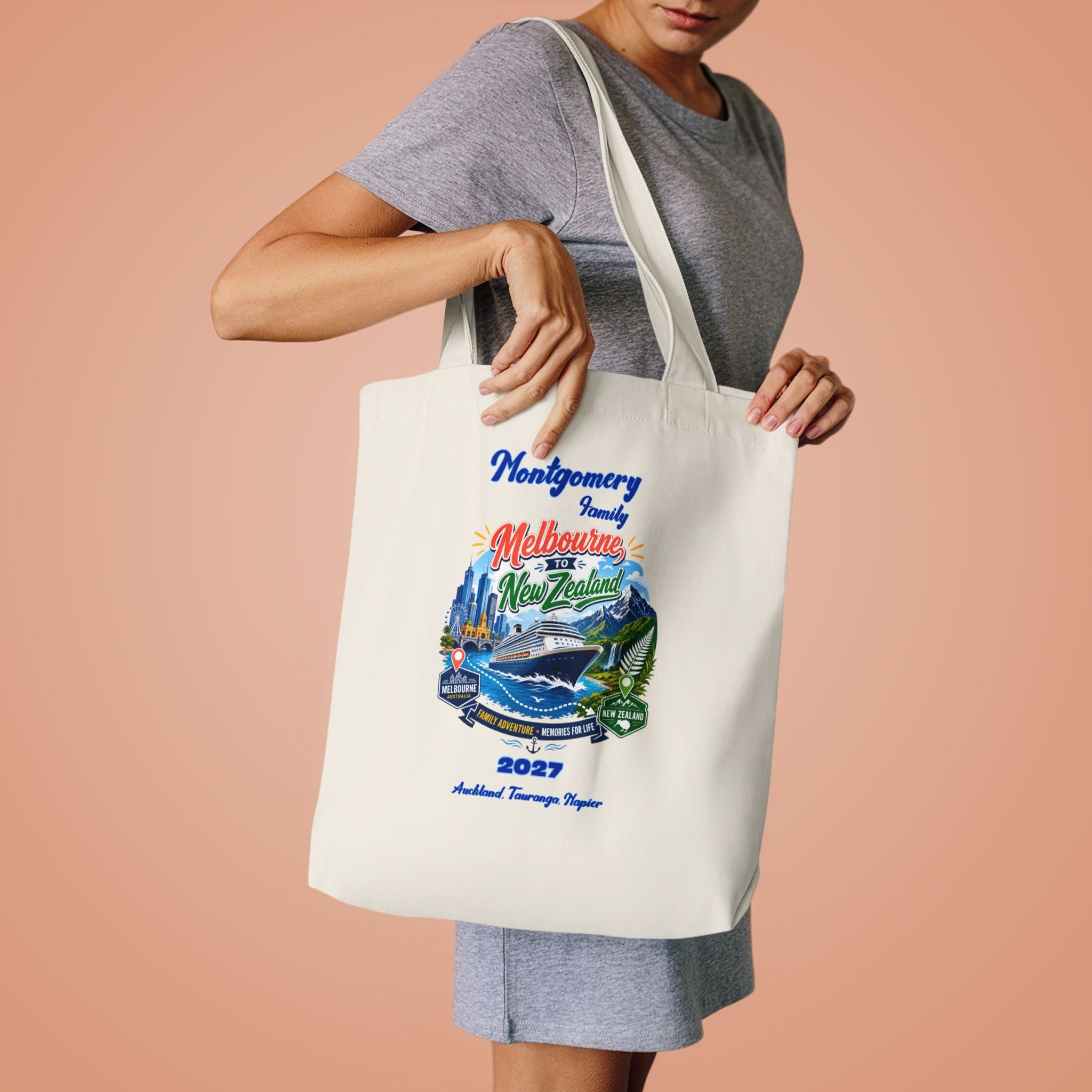 Melbourne Australia Cruise Souvenir Tote Bag – 2025 Harbour View Cotton Tote