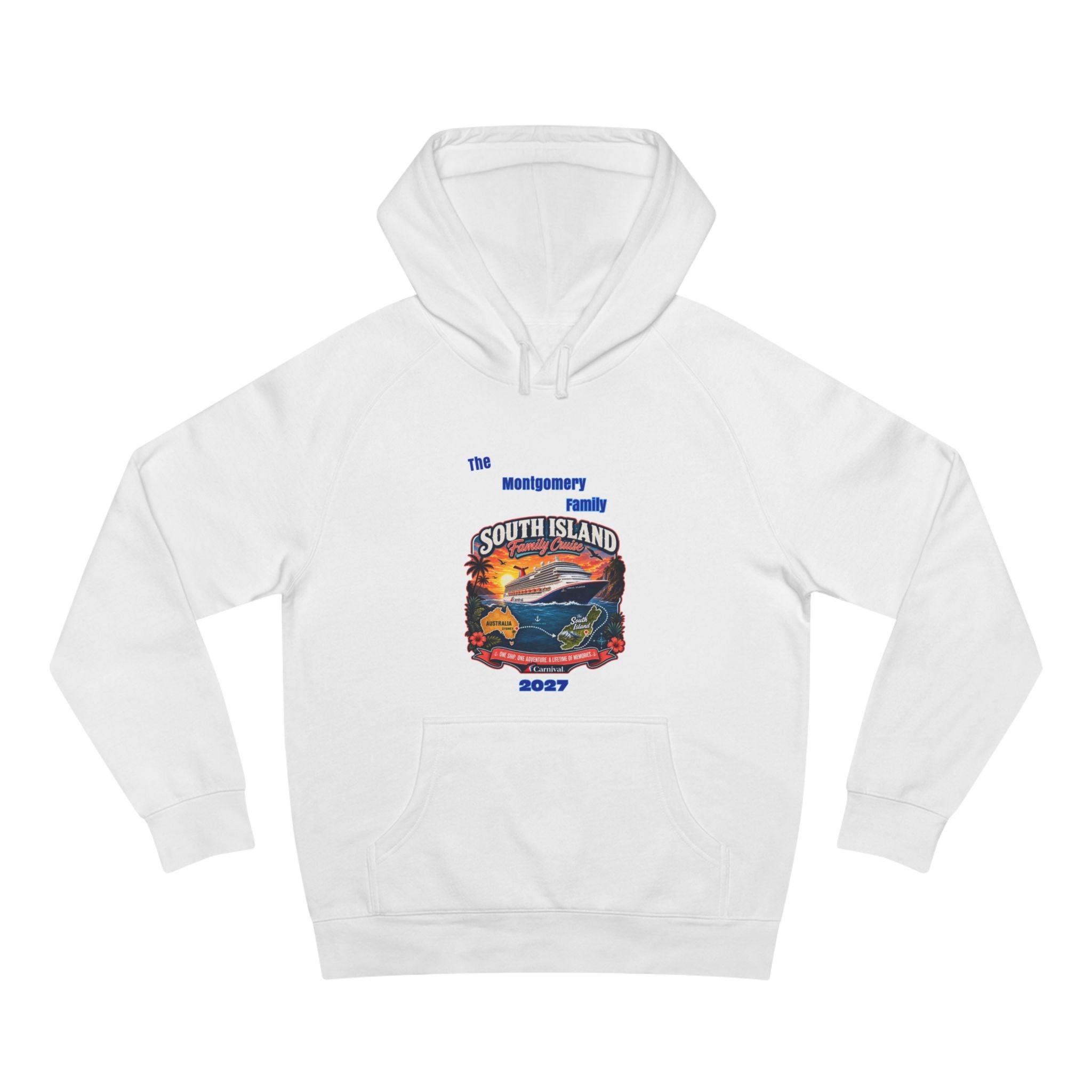South Island 2027 Hoodie – Retro Sunset Road Trip Pullover