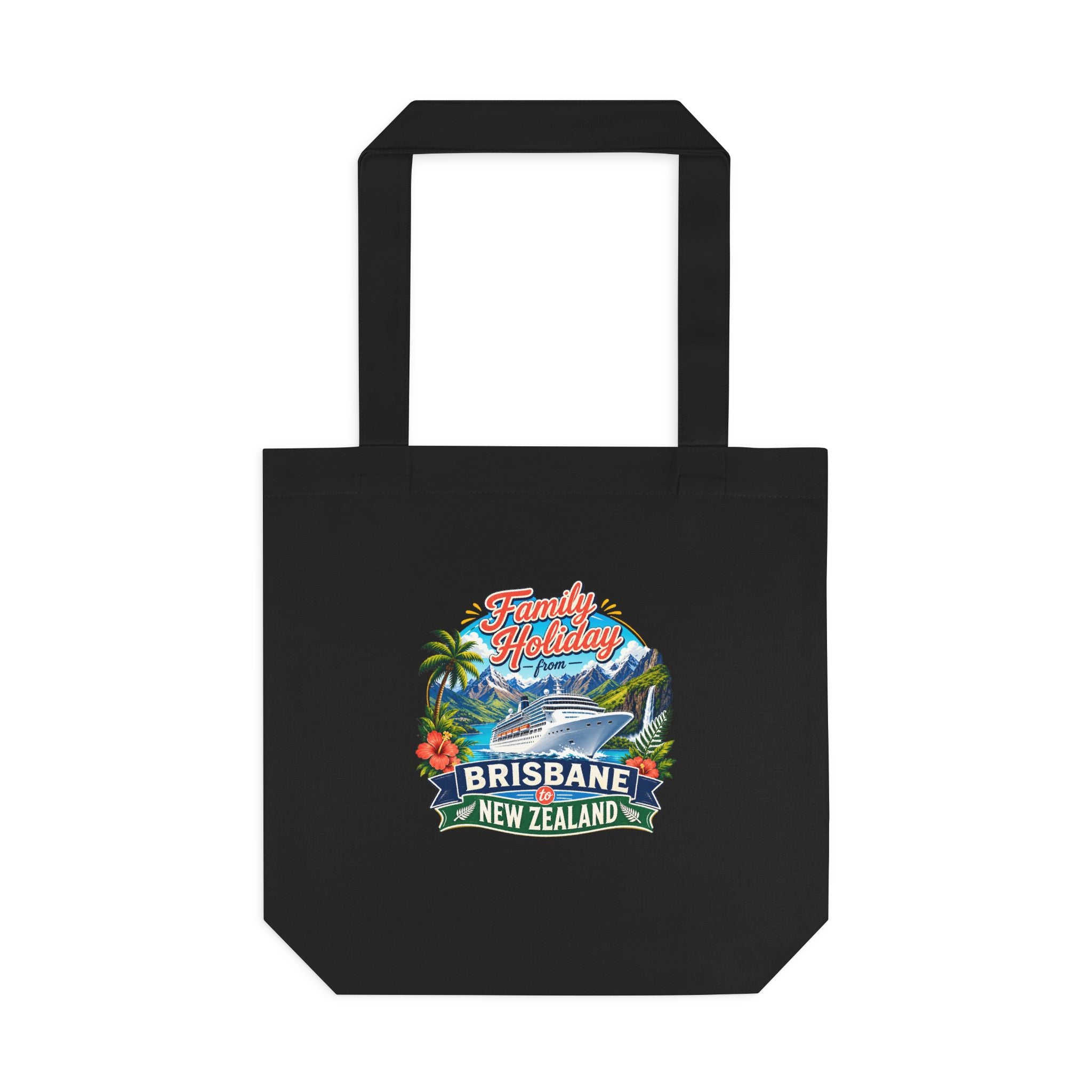 Brisbane New Zealand Beach Tote Bag – Family Holiday Souvenir Cotton Tote