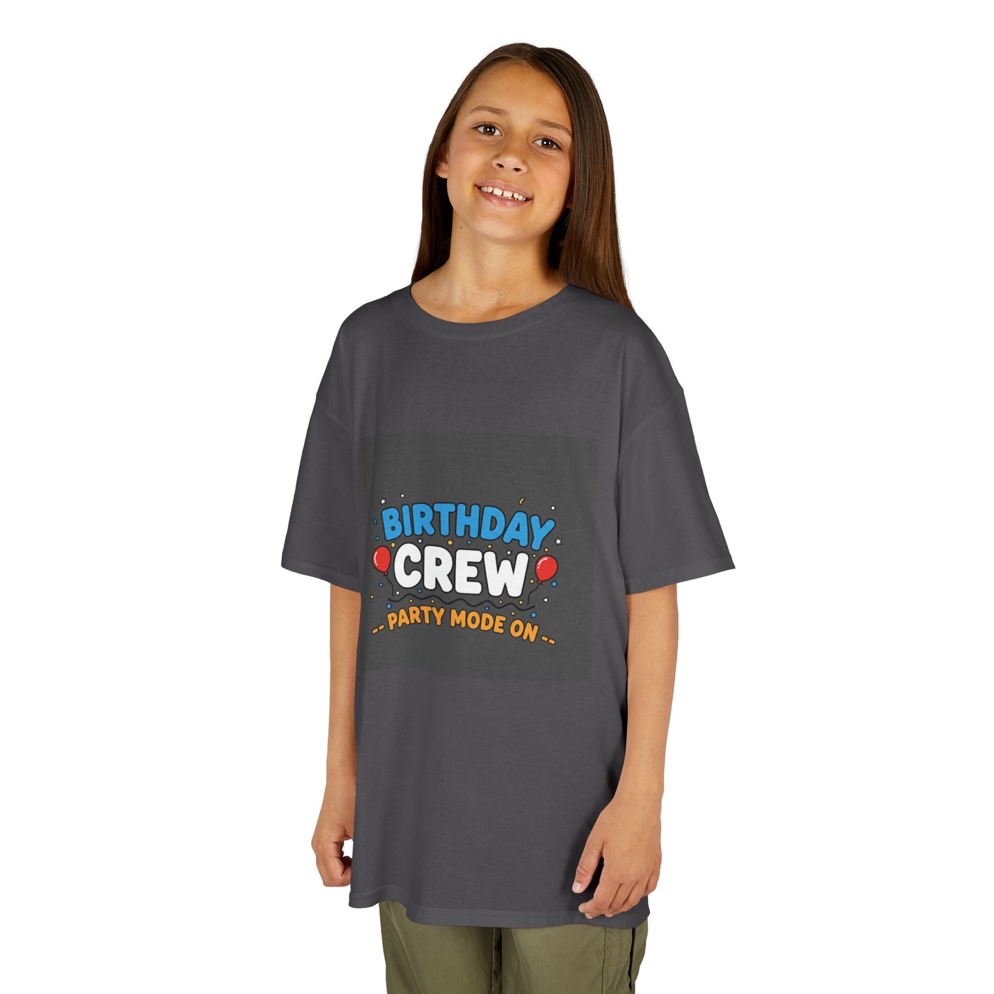 Birthday Crew Kids Tee — "Birthday Crew" Graphic Shirt for Kids
