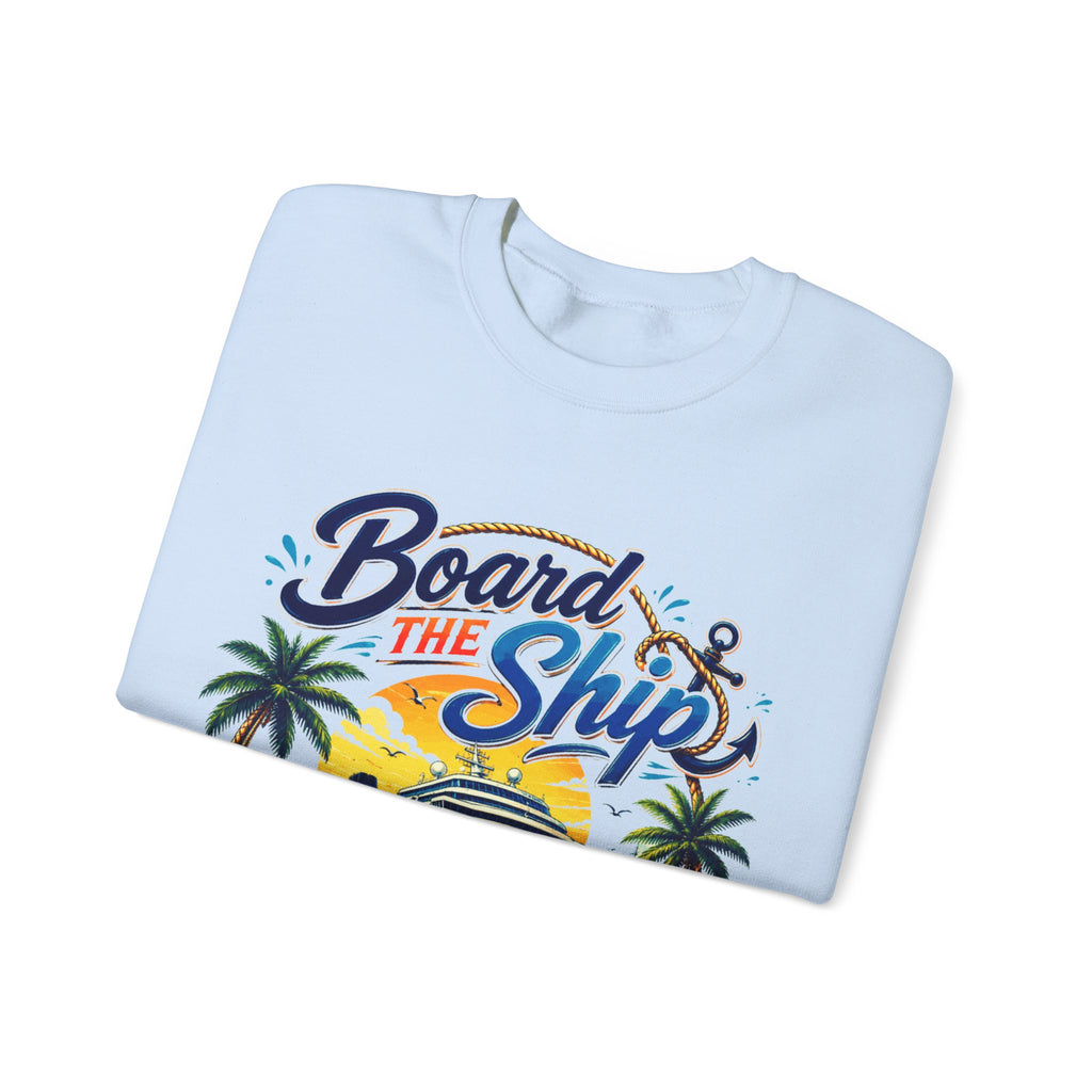Cruise Grad Trip Sweatshirt — "Board the Ship" 2028 Graduation Cruise Crewneck