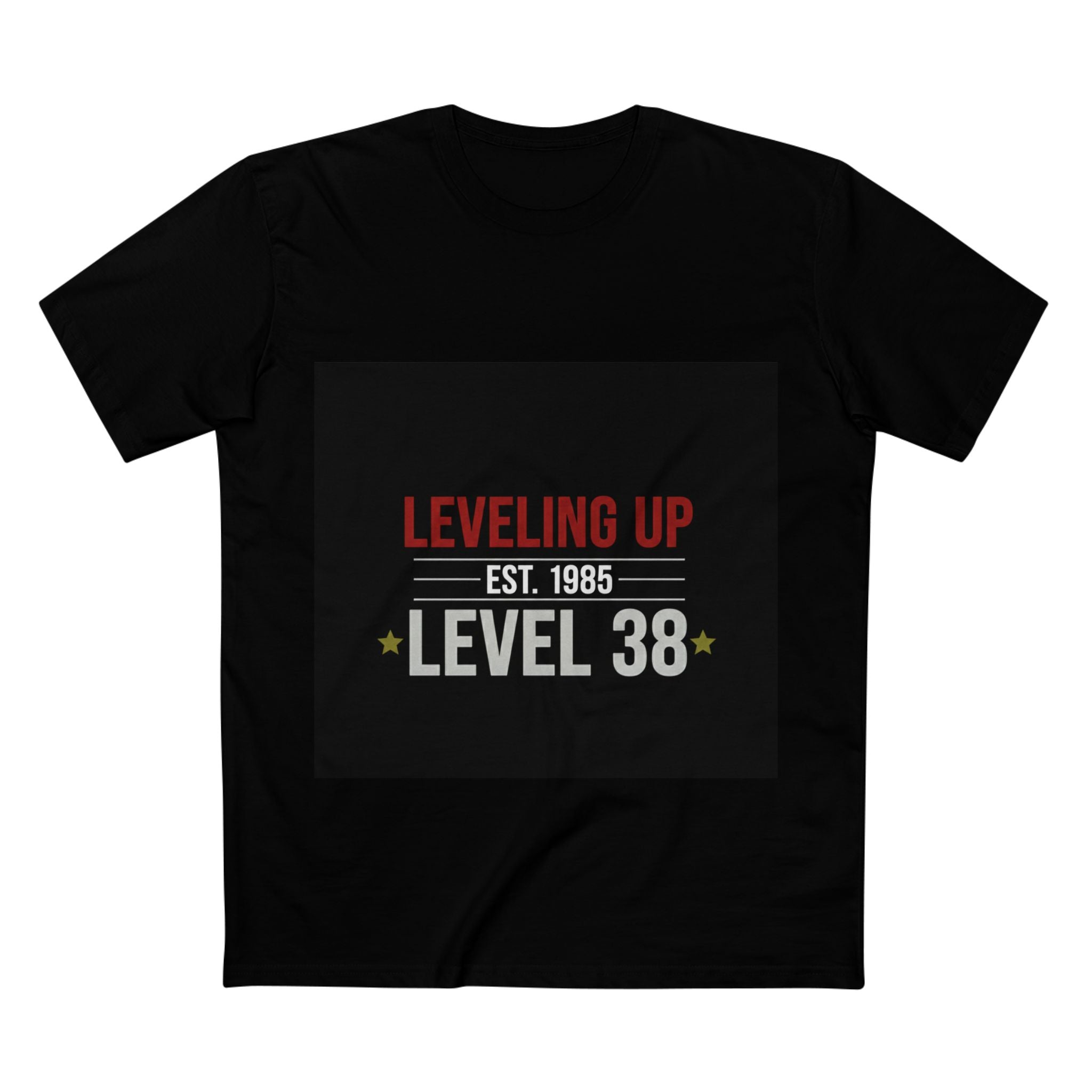 Men's Birthday Tee - Leveling Up Est. xxxx