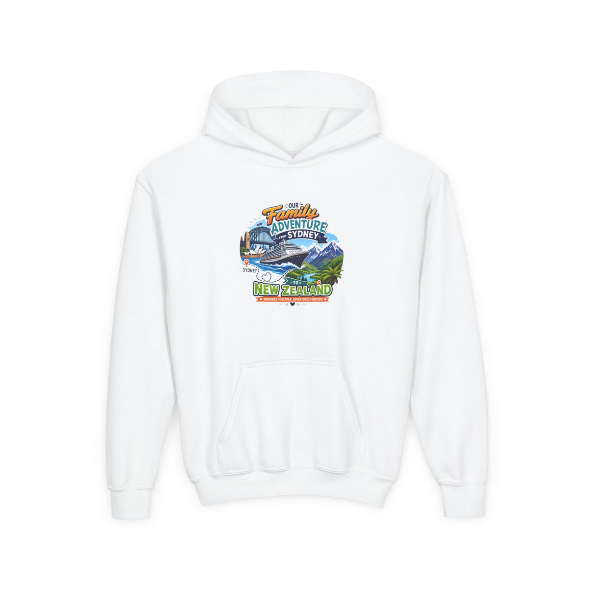 BNe NRTH Qld | Youth Adventure Hoodie – Travel Graphic