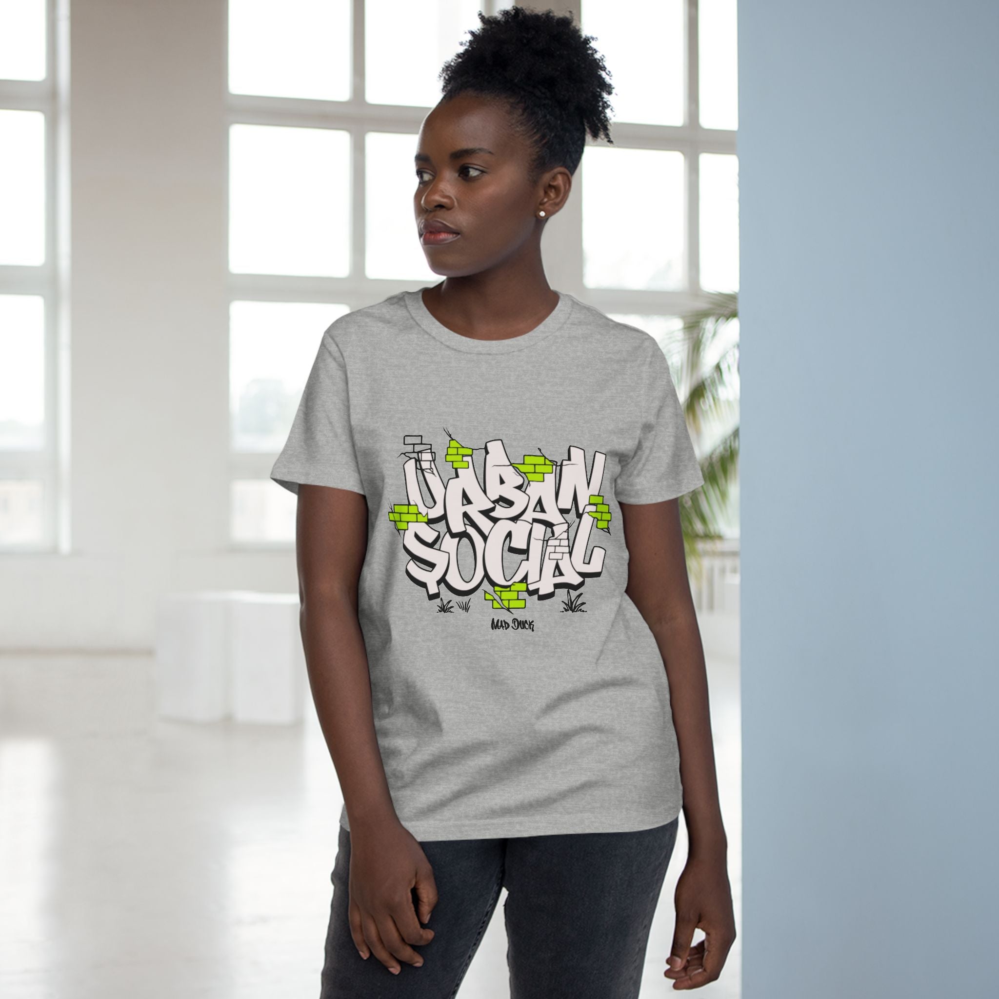 Urban Social Women’s Streetwear Tee | Graffiti Design
