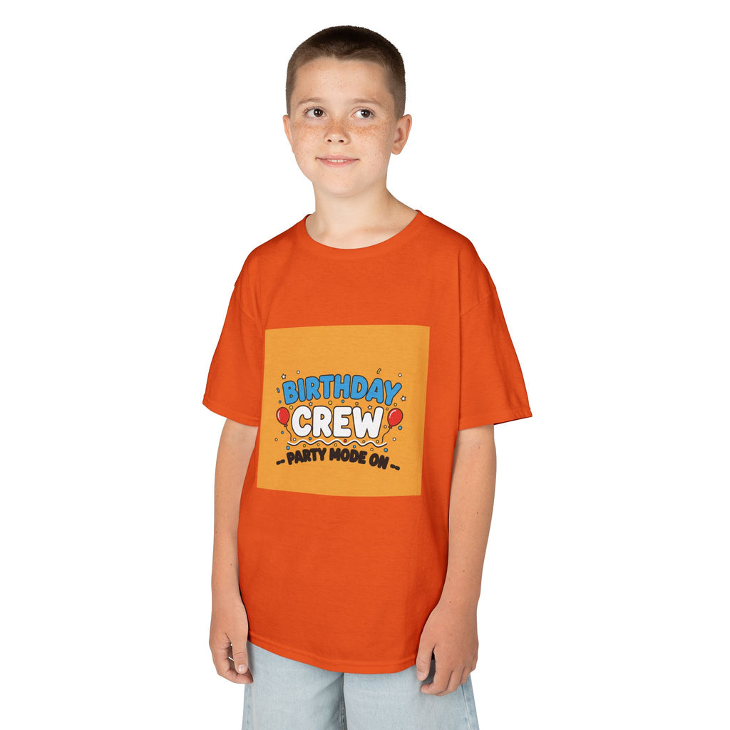 Birthday Crew Kids Tee — "Birthday Crew" Graphic Shirt for Kids