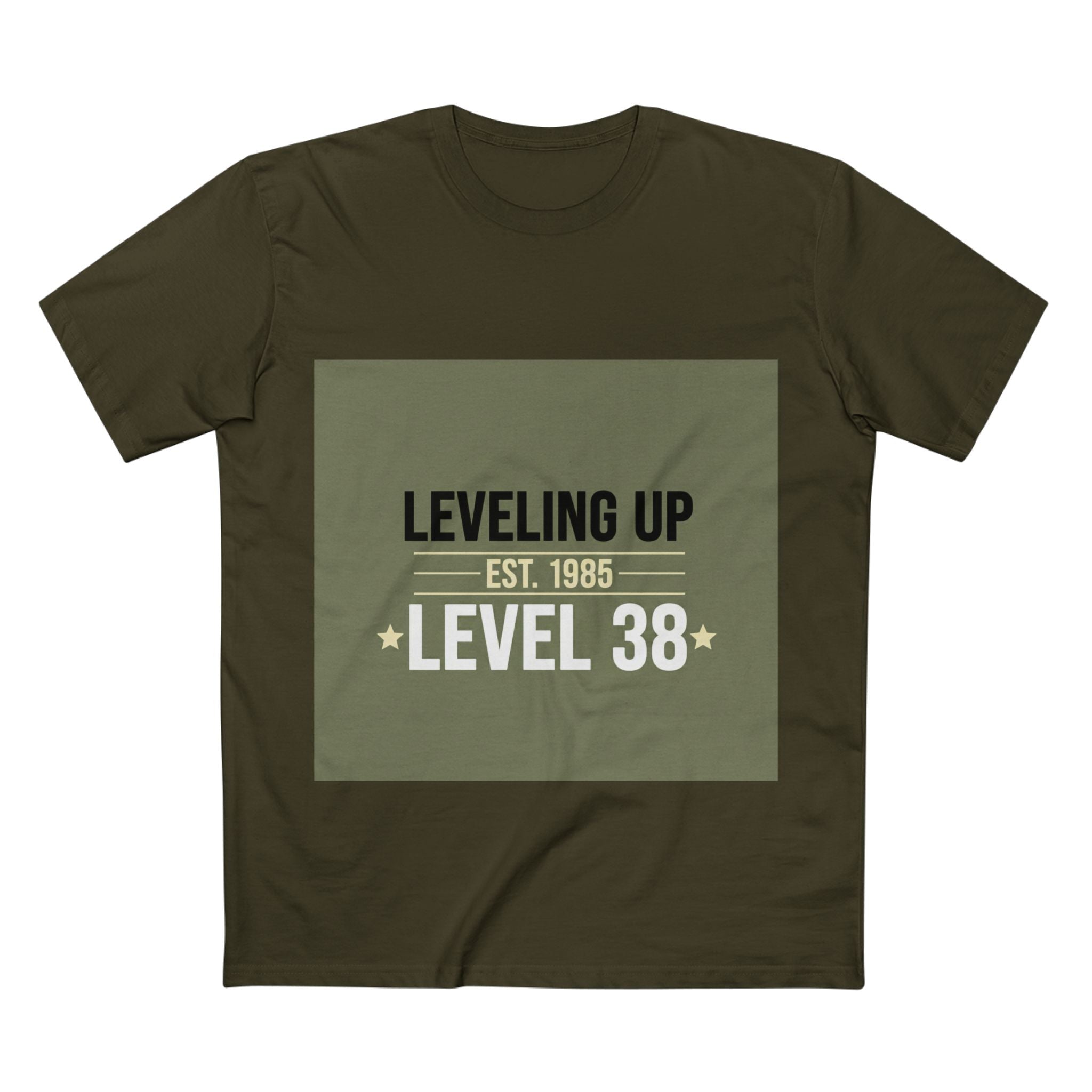 Men's Birthday Tee - Leveling Up Est. xxxx