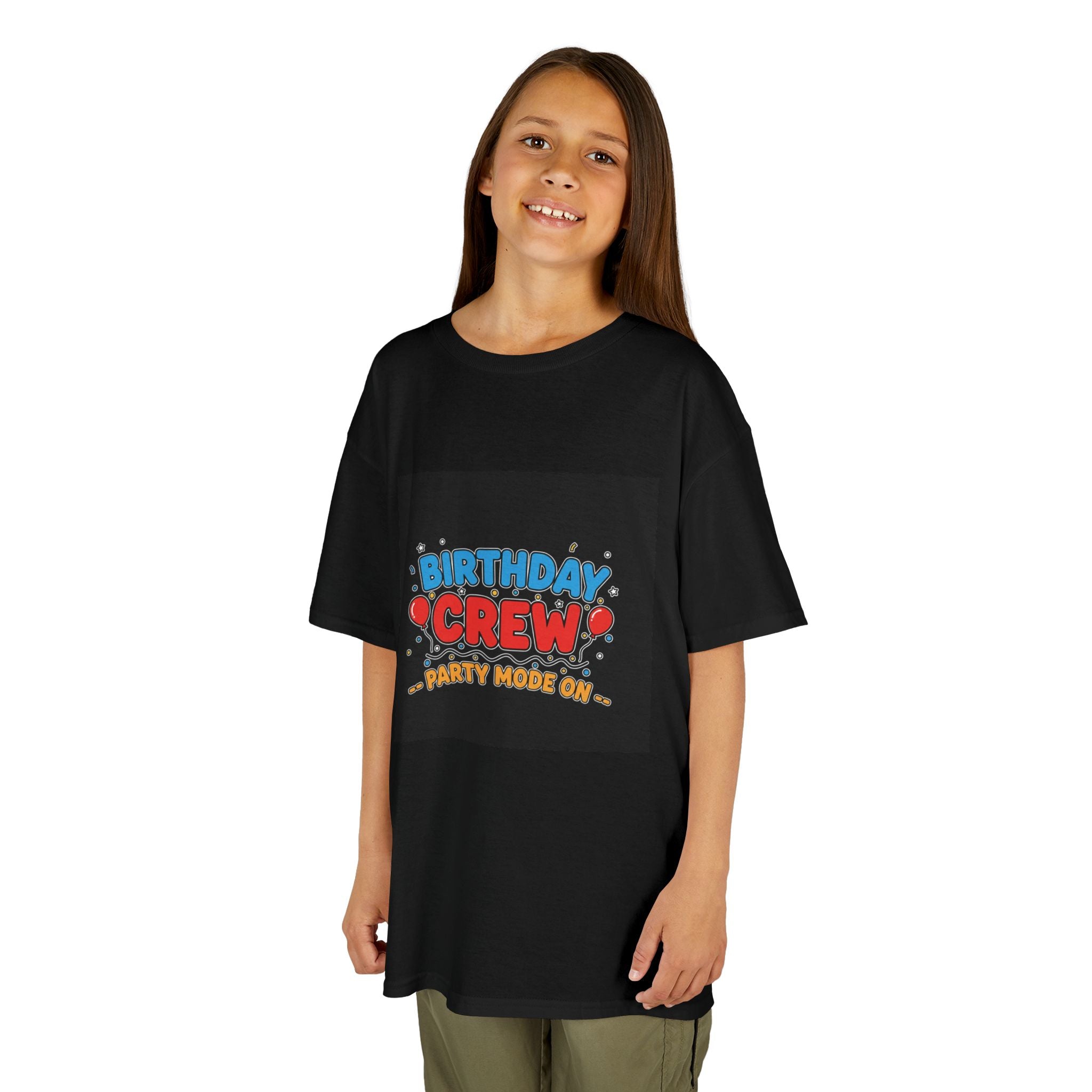 Birthday Crew Kids Tee — "Birthday Crew" Graphic Shirt for Kids