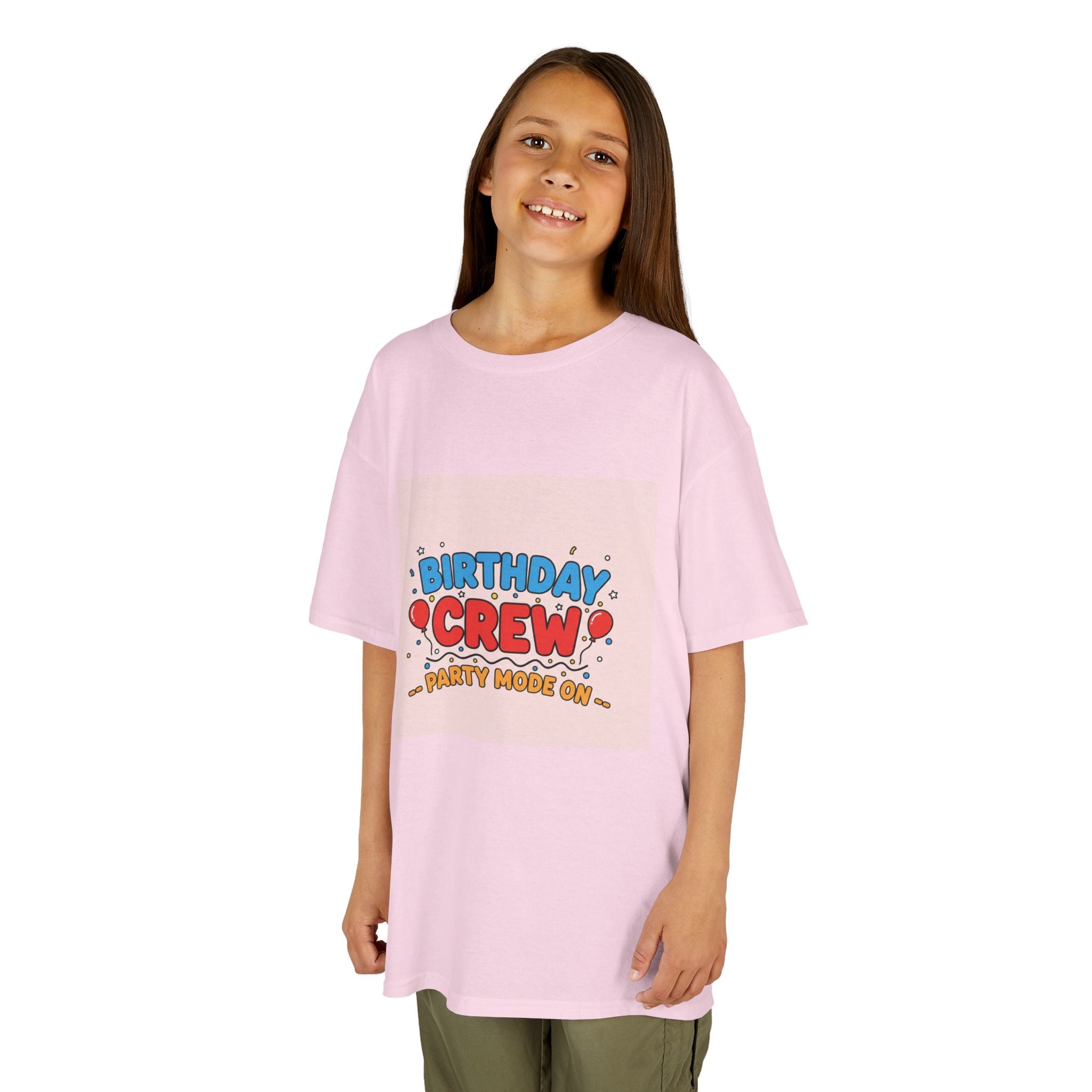 Birthday Crew Kids Tee — "Birthday Crew" Graphic Shirt for Kids