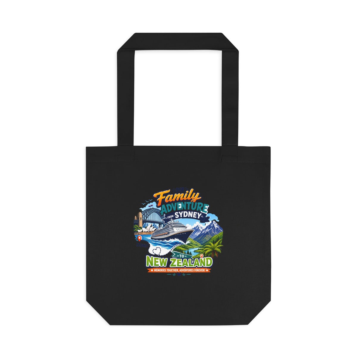 BNE to NRTH Qld Tote Bag – Travel Graphic Cotton Tote