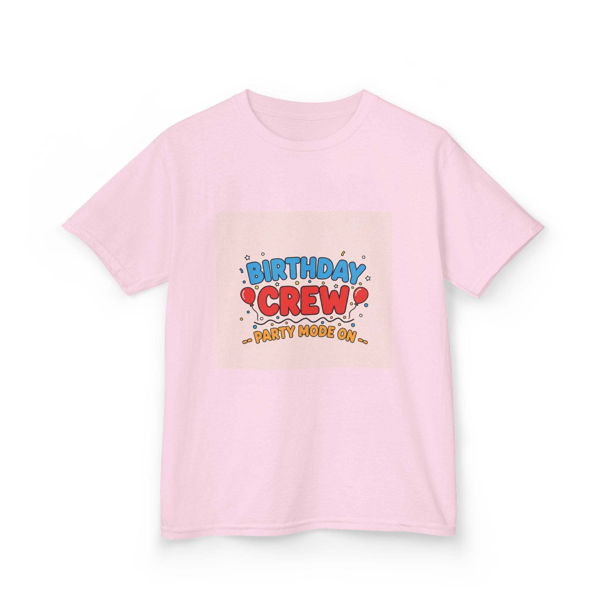 Birthday Crew Kids Tee — "Birthday Crew" Graphic Shirt for Kids
