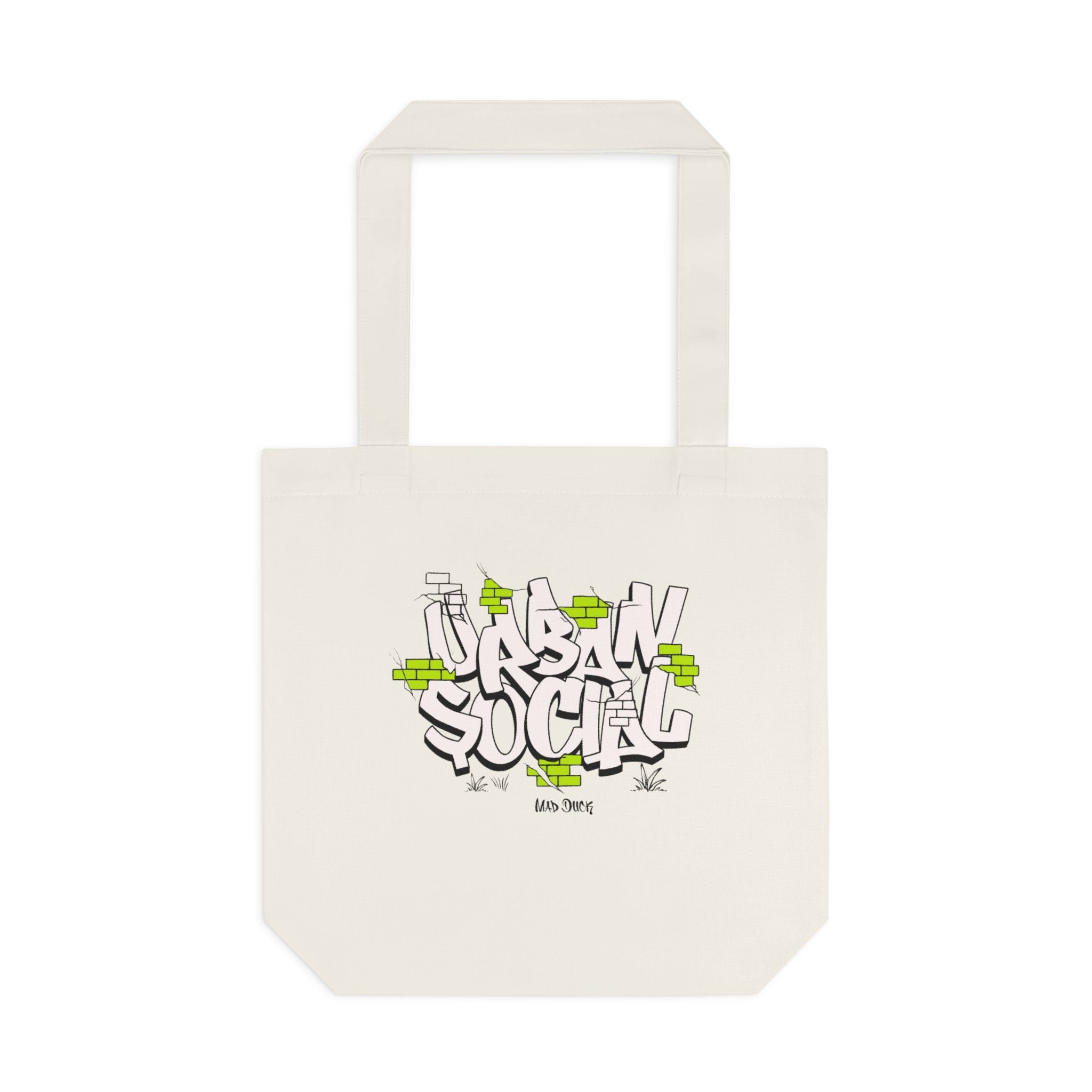 Urban Social Cotton Tote Bag | Graffiti Streetwear