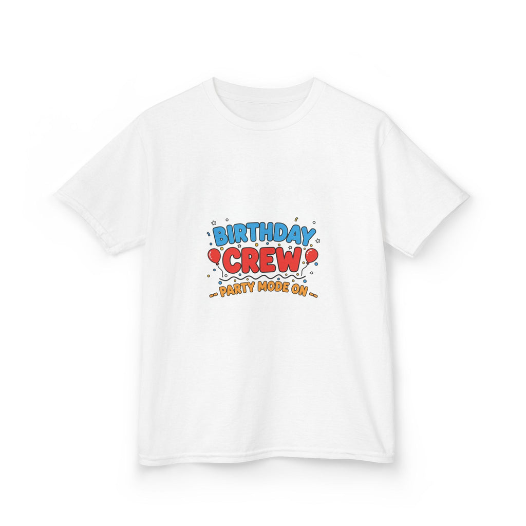 Birthday Crew Kids Tee — "Birthday Crew" Graphic Shirt for Kids