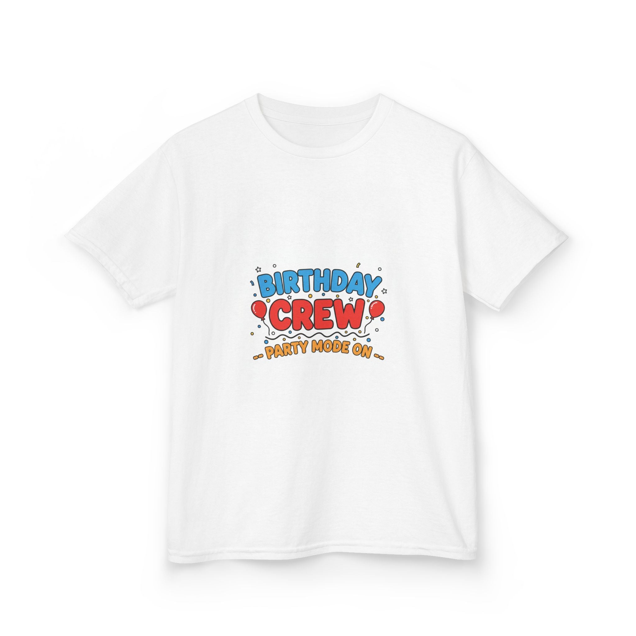 Birthday Crew Kids Tee — "Birthday Crew" Graphic Shirt for Kids