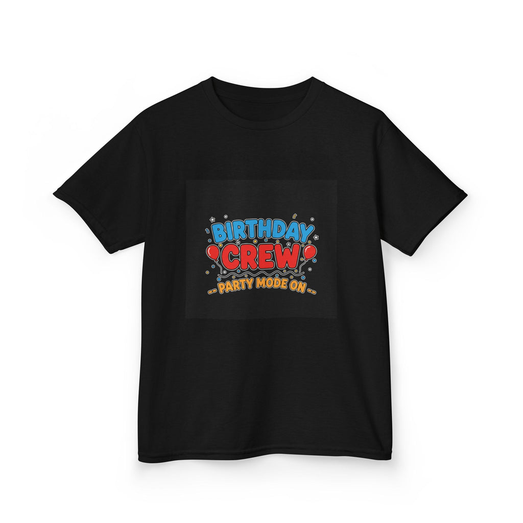 Birthday Crew Kids Tee — "Birthday Crew" Graphic Shirt for Kids