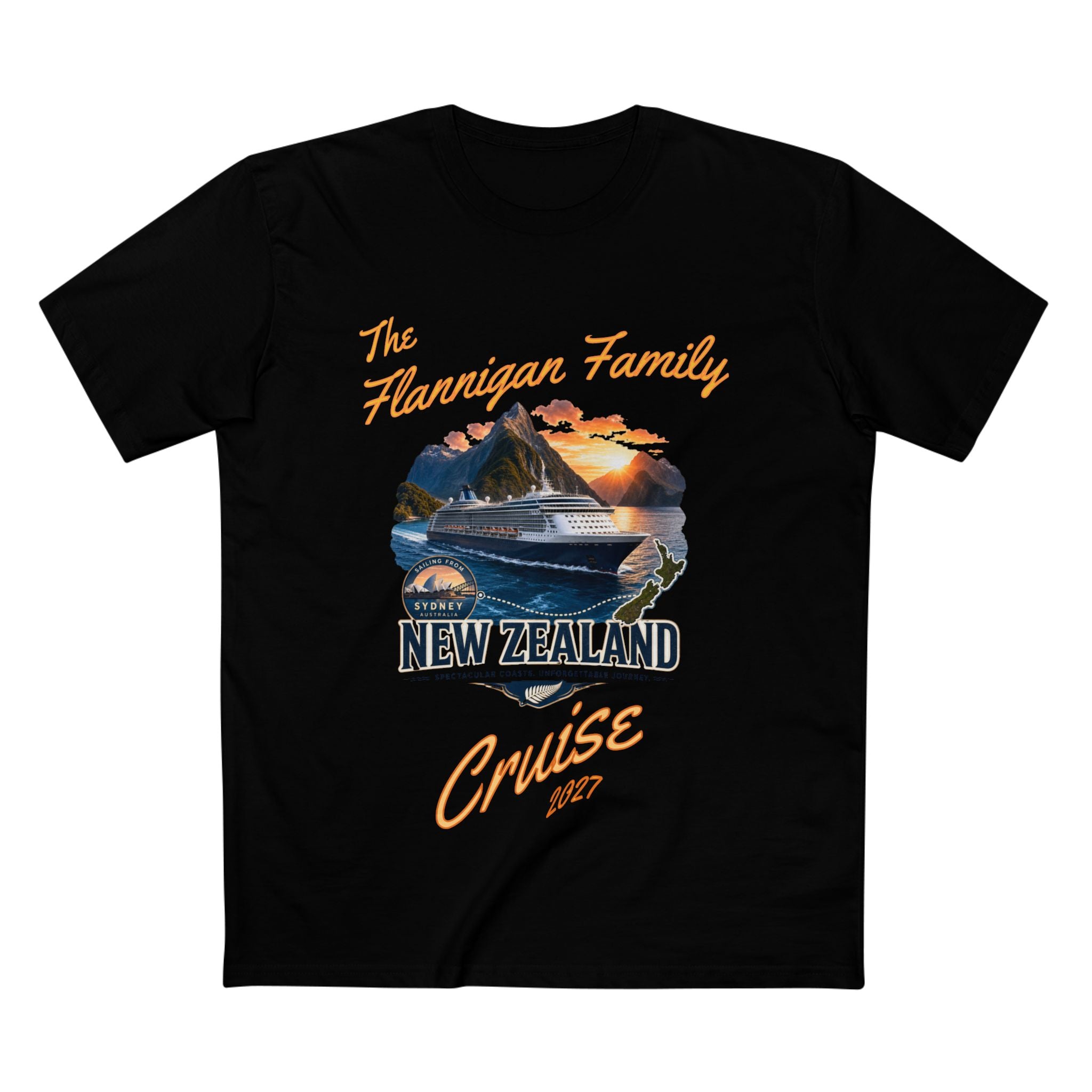 New Zealand Cruise T‑Shirt — The Flannigan Family 1987 Vintage Cruise Tee