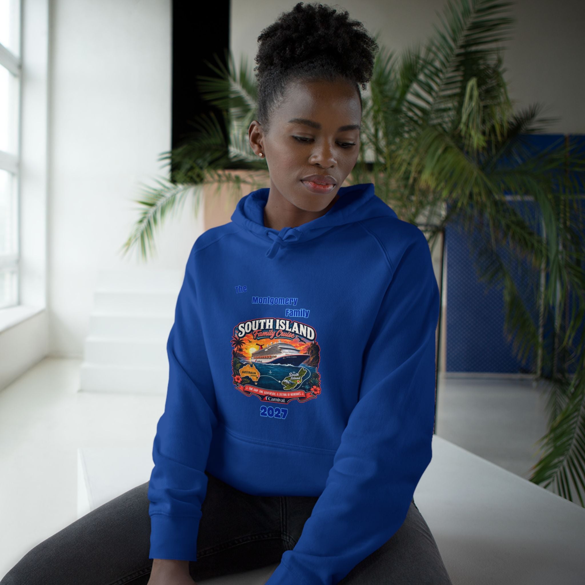 South Island 2027 Hoodie – Retro Sunset Road Trip Pullover
