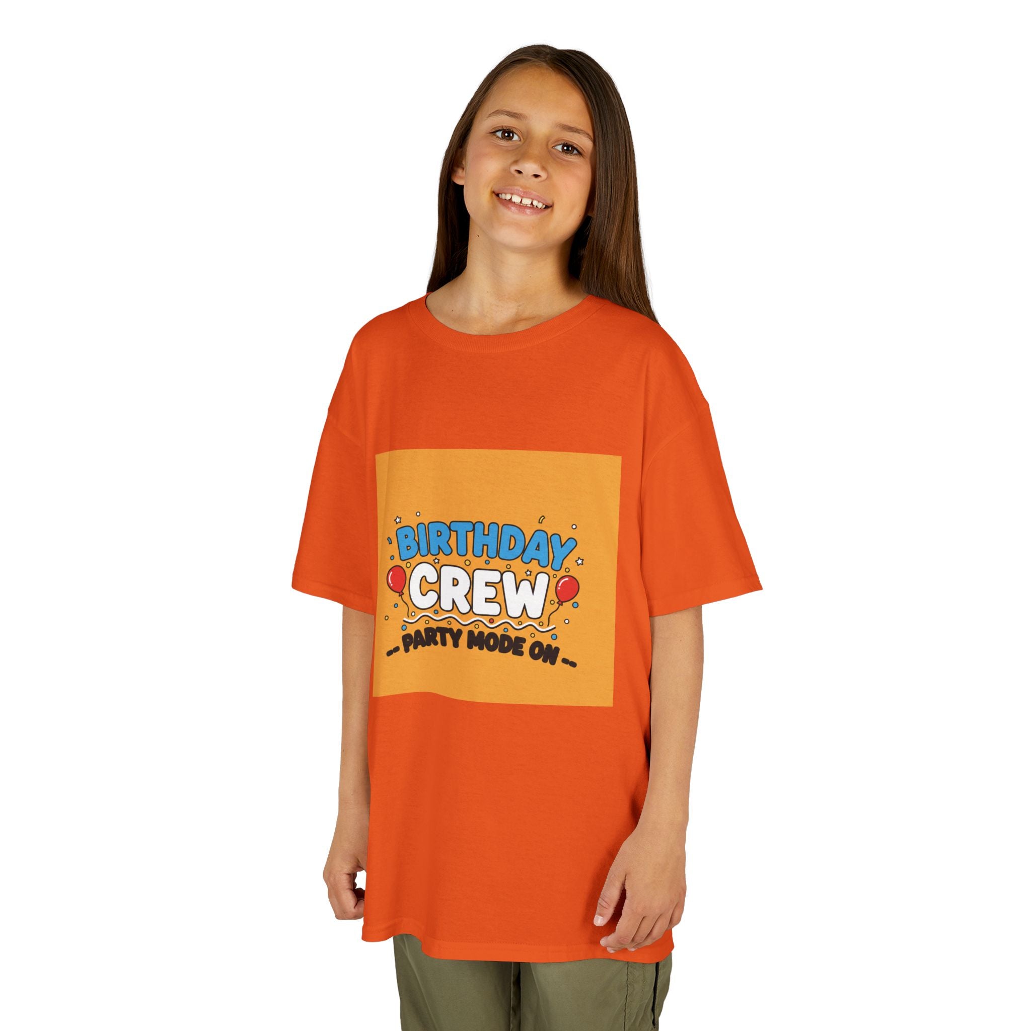 Birthday Crew Kids Tee — "Birthday Crew" Graphic Shirt for Kids