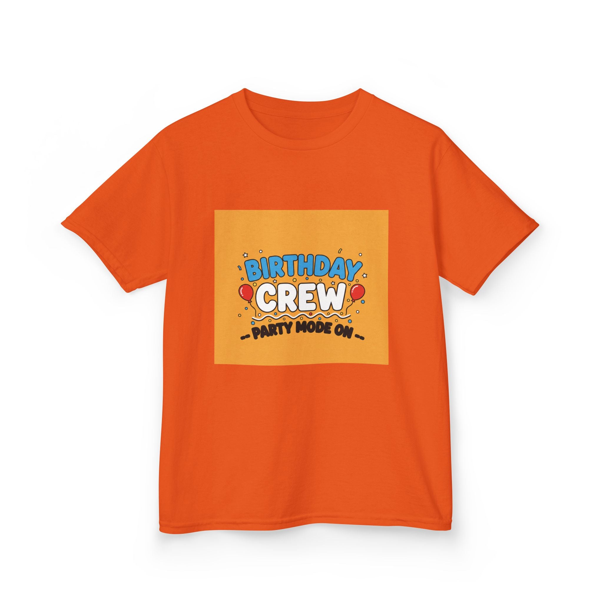 Birthday Crew Kids Tee — "Birthday Crew" Graphic Shirt for Kids