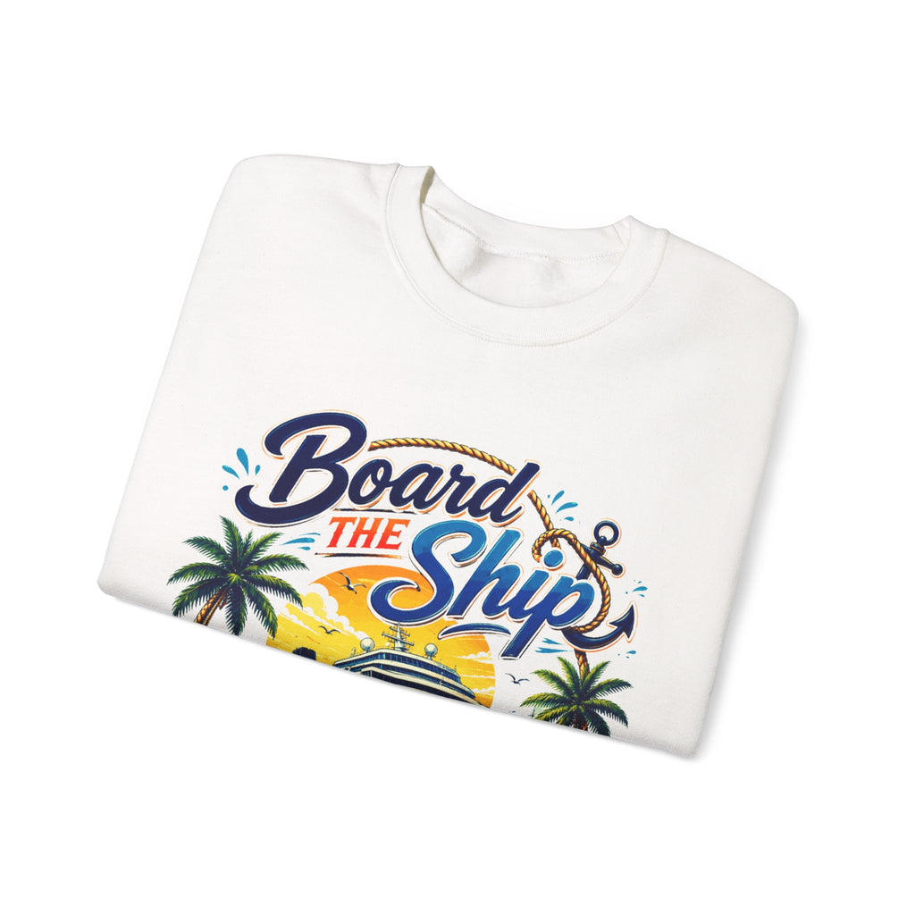 Cruise Grad Trip Sweatshirt — "Board the Ship" 2028 Graduation Cruise Crewneck
