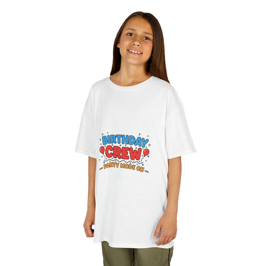 Birthday Crew Kids Tee — "Birthday Crew" Graphic Shirt for Kids