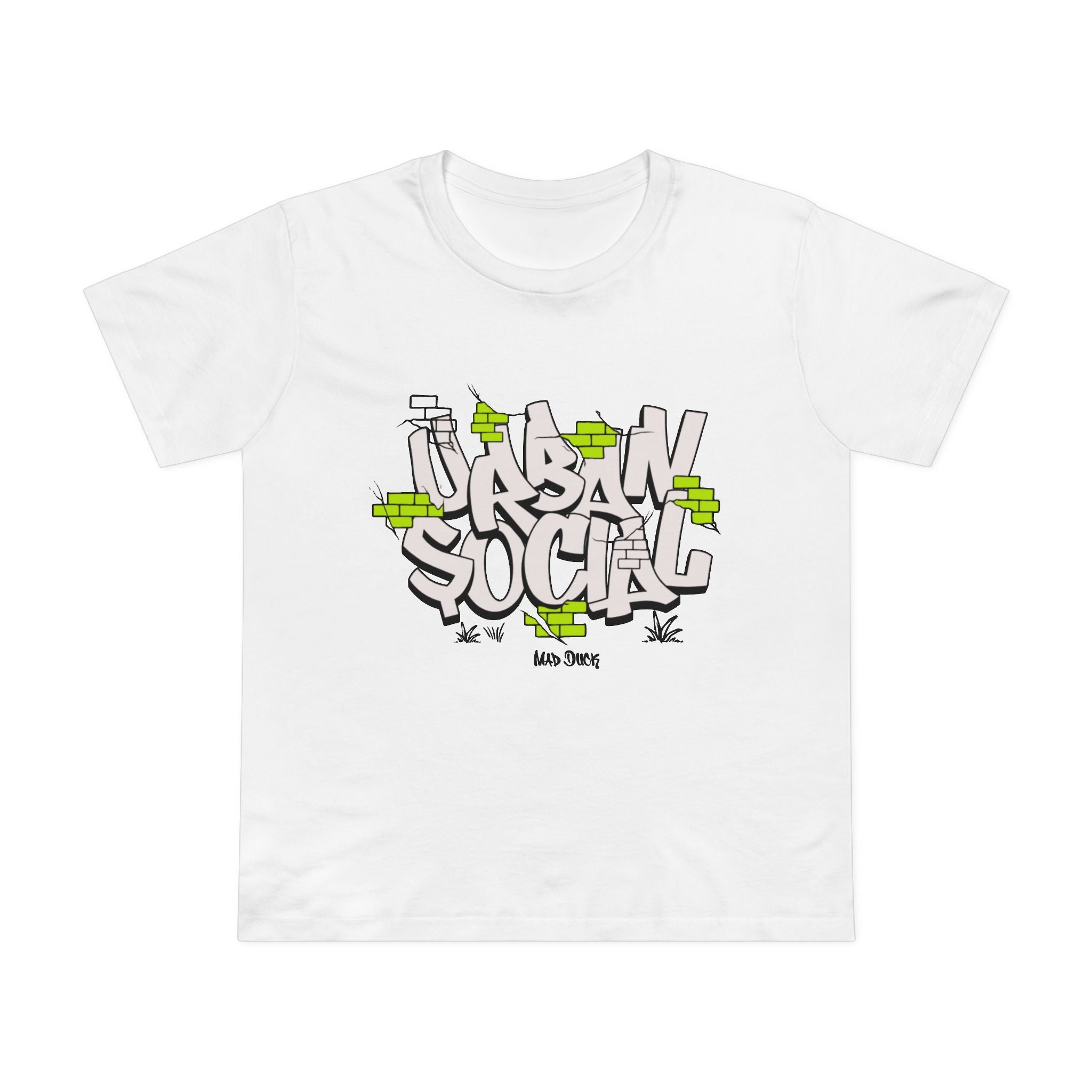 Urban Social Women’s Streetwear Tee | Graffiti Design