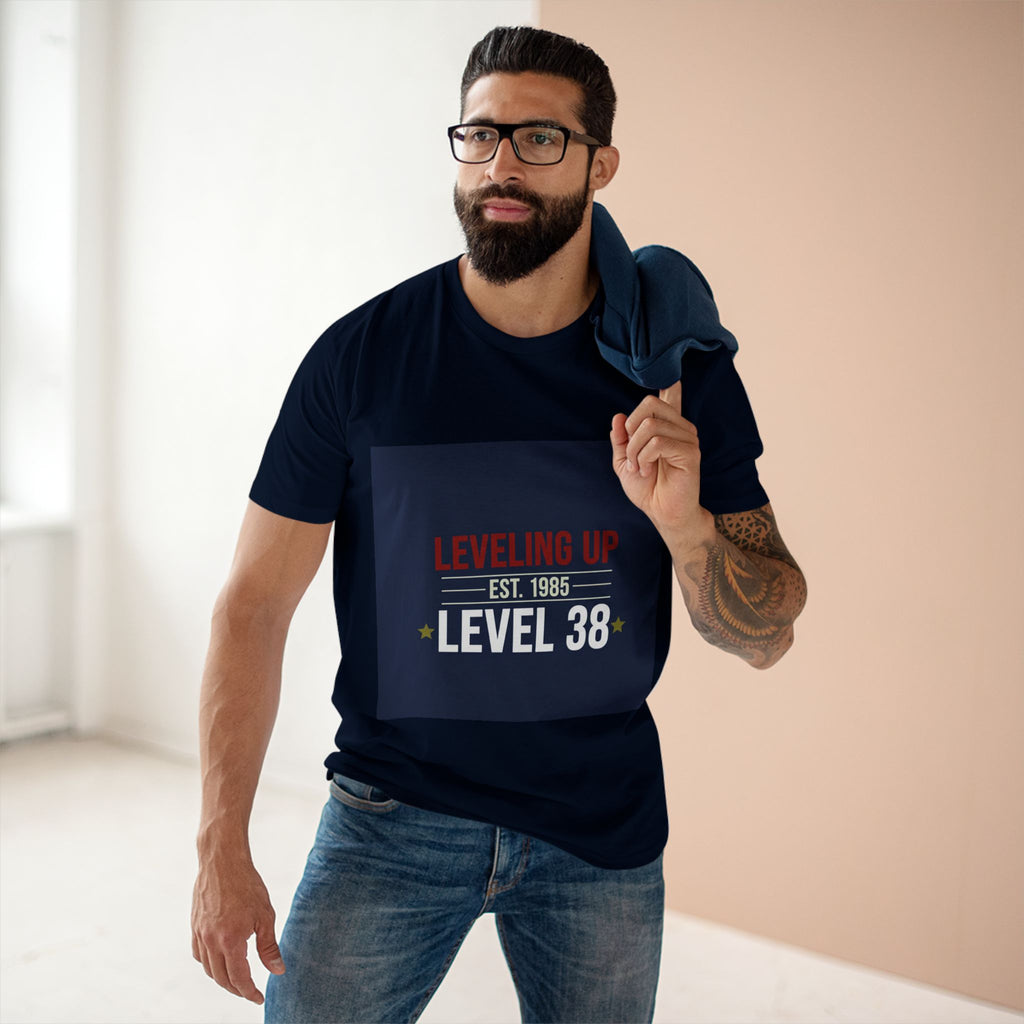 Men's Birthday Tee - Leveling Up Est. xxxx