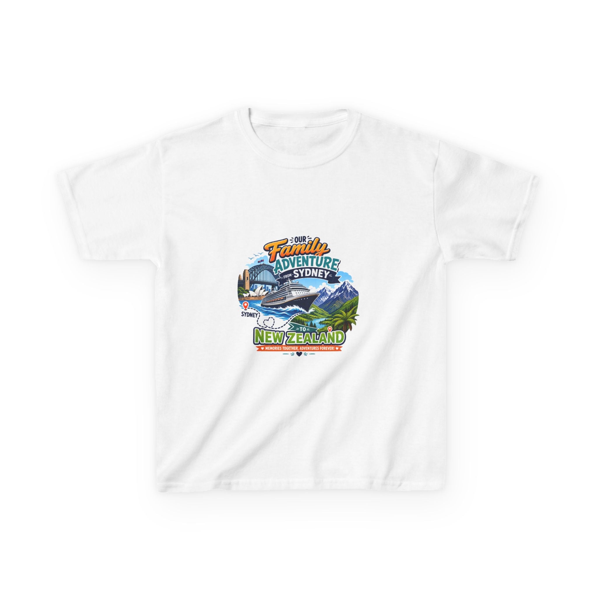 Kids T-Shirt — 'Family Adventure to Sydney, New Zealand' Travel Tee