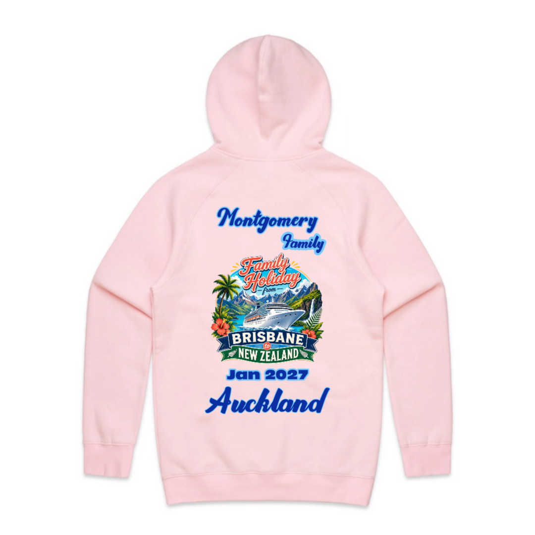 Personalised Brisbane to New Zealand Cruise Hoodie – AS Colour Supply Hood