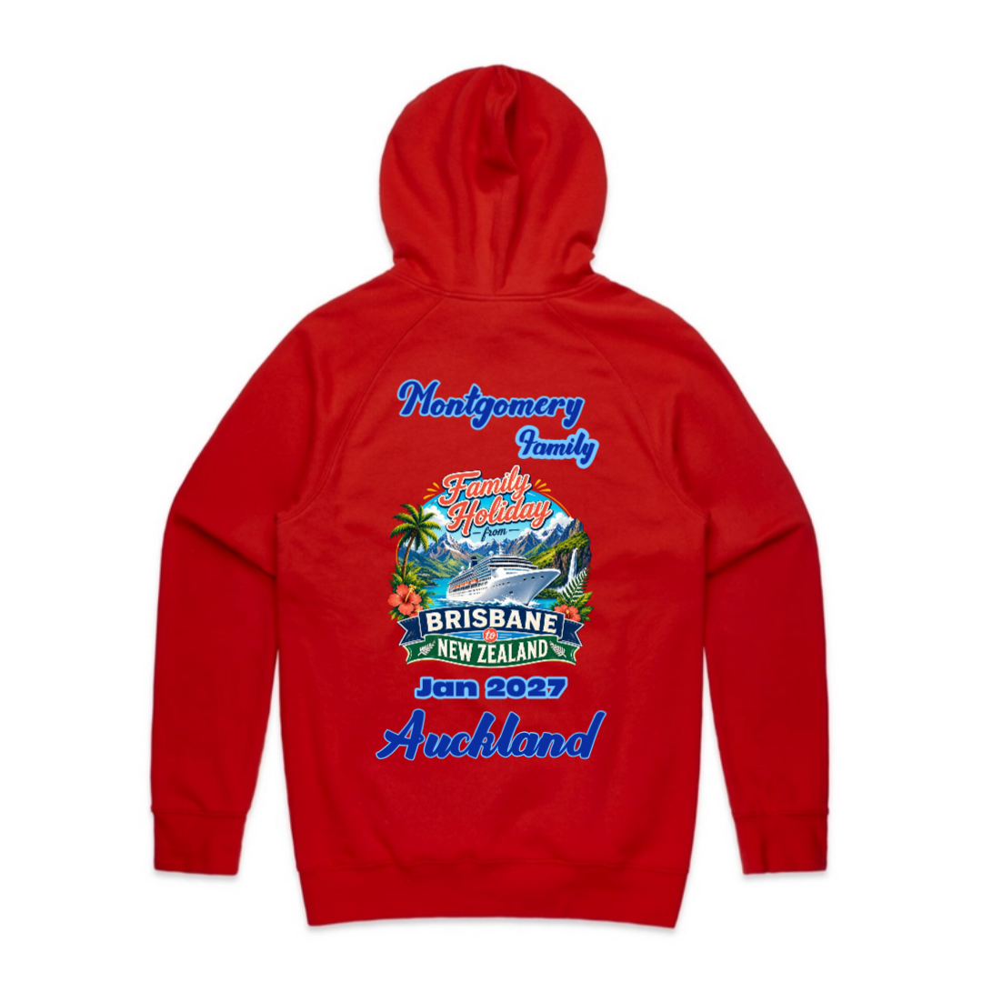 Personalised Brisbane to New Zealand Cruise Hoodie – AS Colour Supply Hood