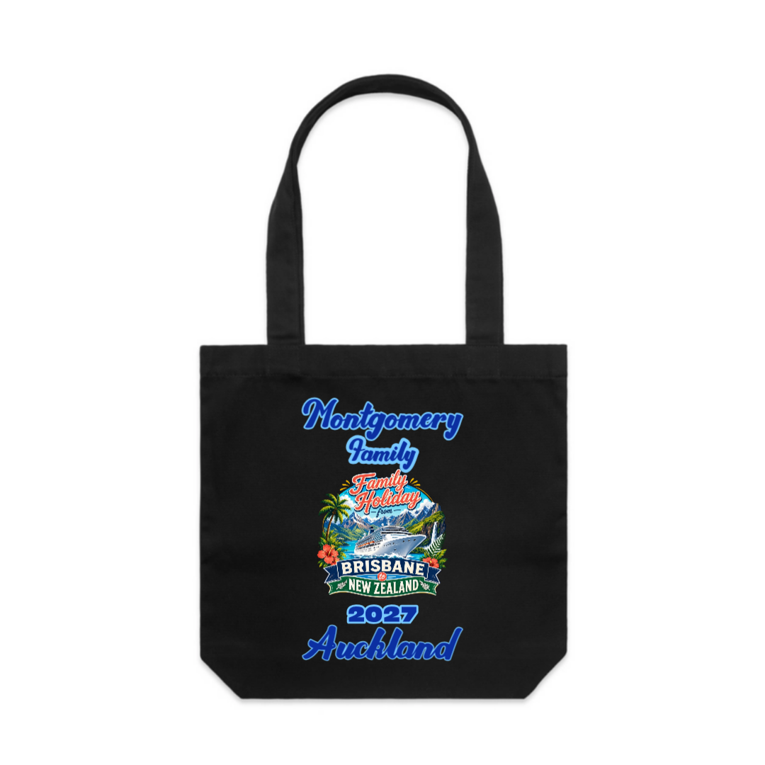 Personalised AS Colour Carrie Tote Bag – Cruise Keepsake